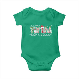 Christmas Twin Mama Claus Baby Onesie Pregnancy Announcement TS10 Irish Green Print Your Wear