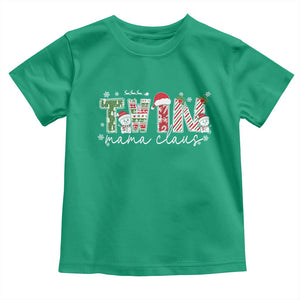 Christmas Twin Mama Claus Toddler T Shirt Pregnancy Announcement TS10 Irish Green Print Your Wear