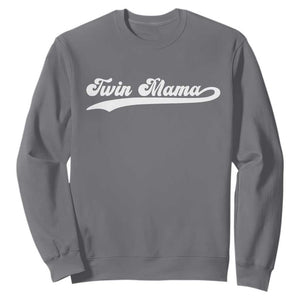 Twin Mama Sweatshirt Pregnancy Announcement New Mom Gift TS10 Charcoal Print Your Wear