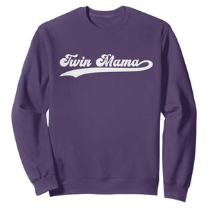 Twin Mama Sweatshirt Pregnancy Announcement New Mom Gift TS10 Purple Print Your Wear