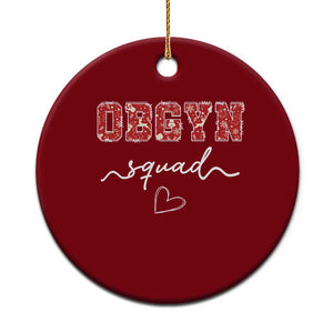 Christmas OBGYN Squad Ceramic Ornament Obstetrics And Gynecology Nurse TS10 1pc Red Print Your Wear