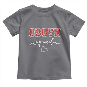 Christmas OBGYN Squad Toddler T Shirt Obstetrics And Gynecology Nurse TS10 Charcoal Print Your Wear