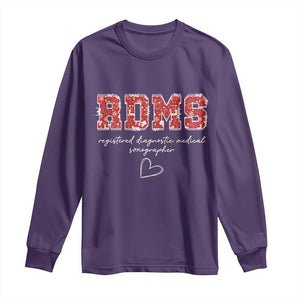 Christmas Sonographer Long Sleeve Shirt RDMS Ultrasound Tech Technologist Gift TS10 Purple Print Your Wear