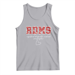 Christmas Sonographer Tank Top RDMS Ultrasound Tech Technologist Gift TS10 Athletic Heather Print Your Wear