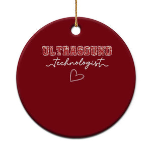 Ultrasound Tech Christmas Ceramic Ornament Technologist Gift Sonographer Sonography Student TS10 1pc Red Print Your Wear