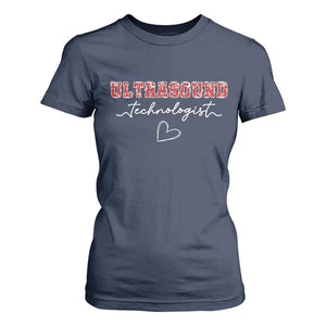 Ultrasound Tech Christmas T Shirt For Women Technologist Gift Sonographer Sonography Student TS10 Navy Print Your Wear