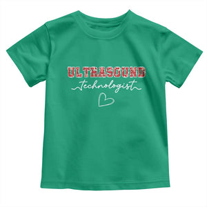 Ultrasound Tech Christmas Toddler T Shirt Technologist Gift Sonographer Sonography Student TS10 Irish Green Print Your Wear