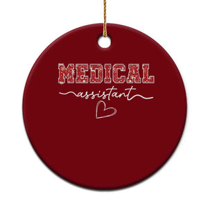 Christmas Medical Assistant Ceramic Ornament MA Nurse Gift TS10 1pc Red Print Your Wear