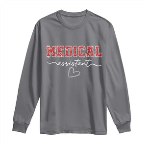 Christmas Medical Assistant Long Sleeve Shirt MA Nurse Gift - Print Your Wear