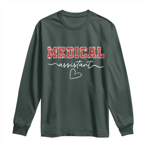 Christmas Medical Assistant Long Sleeve Shirt MA Nurse Gift - Print Your Wear