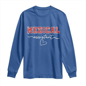 Christmas Medical Assistant Long Sleeve Shirt MA Nurse Gift - Print Your Wear