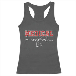 Christmas Medical Assistant Racerback Tank Top MA Nurse Gift TS10 Dark Heather Print Your Wear