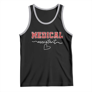 Christmas Medical Assistant Tank Top MA Nurse Gift TS10 Black Athletic Heather Print Your Wear