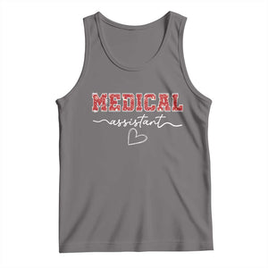 Christmas Medical Assistant Tank Top MA Nurse Gift TS10 Deep Heather Print Your Wear