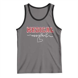 Christmas Medical Assistant Tank Top MA Nurse Gift TS10 Deep Heather Black Print Your Wear