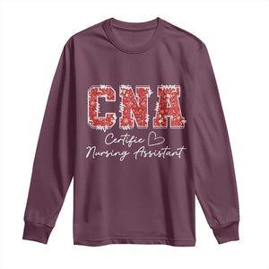 CNA Christmas Long Sleeve Shirt Certified Nursing Assistant Gift - Print Your Wear