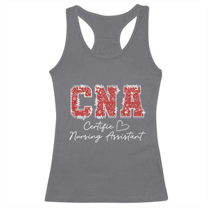 CNA Christmas Racerback Tank Top Certified Nursing Assistant Gift TS10 Charcoal Print Your Wear