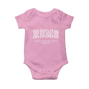 Sonographer Baby Onesie RDMS Ultrasound Tech Technologist Gift TS10 Light Pink Print Your Wear