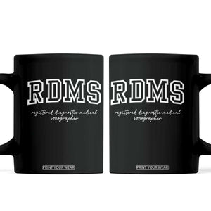 Sonographer Coffee Mug RDMS Ultrasound Tech Technologist Gift TS10 Black Print Your Wear