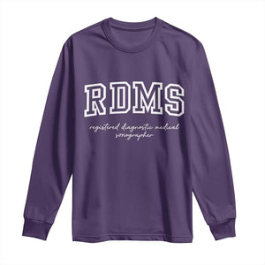Sonographer Long Sleeve Shirt RDMS Ultrasound Tech Technologist Gift TS10 Purple Print Your Wear