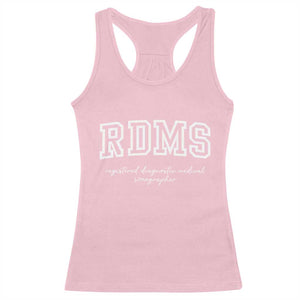 Sonographer Racerback Tank Top RDMS Ultrasound Tech Technologist Gift TS10 Light Pink Print Your Wear