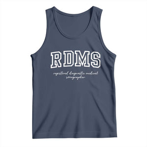 Sonographer Tank Top RDMS Ultrasound Tech Technologist Gift TS10 Navy Print Your Wear