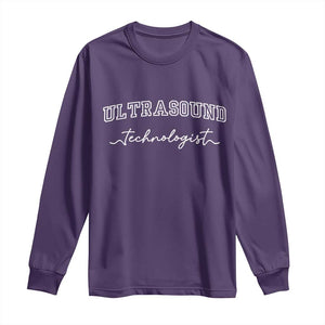 Ultrasound Tech Long Sleeve Shirt Technologist Gift Sonographer Sonography Student TS10 Purple Print Your Wear