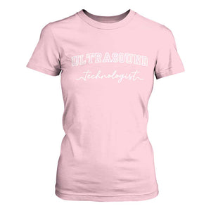Ultrasound Tech T Shirt For Women Technologist Gift Sonographer Sonography Student TS10 Light Pink Print Your Wear