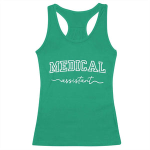 Medical Assistant Racerback Tank Top MA Nurse Gift TS10 Irish Green Print Your Wear