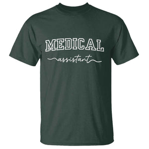 Medical Assistant T Shirt MA Nurse Gift TS10 Dark Forest Green Print Your Wear