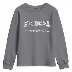Medical Assistant Youth Sweatshirt MA Nurse Gift TS10 Charcoal Print Your Wear