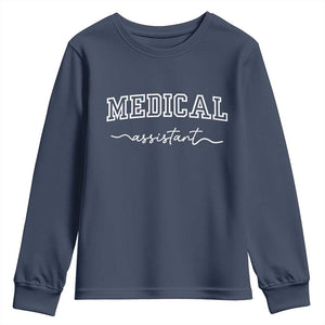 Medical Assistant Youth Sweatshirt MA Nurse Gift TS10 Navy Print Your Wear