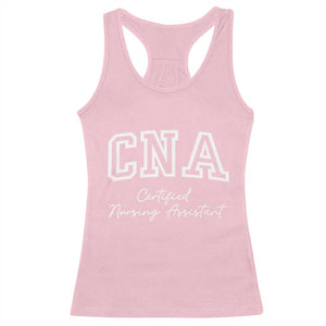 Certified Nursing Assistant Racerback Tank Top CNA Gift TS10 Light Pink Print Your Wear