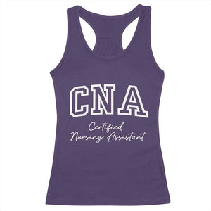 Certified Nursing Assistant Racerback Tank Top CNA Gift TS10 Purple Print Your Wear
