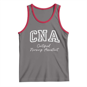 Certified Nursing Assistant Tank Top CNA Gift TS10 Deep Heather Red Print Your Wear