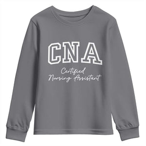 Certified Nursing Assistant Youth Sweatshirt CNA Gift TS10 Charcoal Print Your Wear