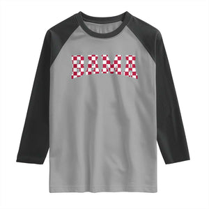 Vintage Bama Raglan Shirt Retro Checkered Varsity Alabama Lover AL State TS10 Sport Gray Black Print Your Wear