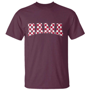 Vintage Bama T Shirt Retro Checkered Varsity Alabama Lover AL State TS10 Maroon Print Your Wear