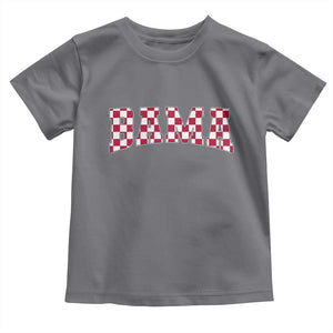 Vintage Bama Toddler T Shirt Retro Checkered Varsity Alabama Lover AL State TS10 Charcoal Print Your Wear