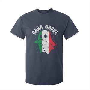 Gabagool Ghost Italian T Shirt For Kid Funny Halloween Costume Gaba Ghoul Pun TS10 Navy Print Your Wear
