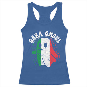 Gabagool Ghost Italian Racerback Tank Top Funny Halloween Costume Gaba Ghoul Pun TS10 Royal Blue Print Your Wear