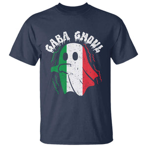 Gabagool Ghost Italian T Shirt Funny Halloween Costume Gaba Ghoul Pun TS10 Navy Print Your Wear