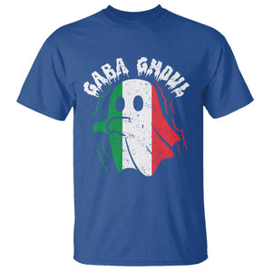 Gabagool Ghost Italian T Shirt Funny Halloween Costume Gaba Ghoul Pun TS10 Royal Blue Print Your Wear