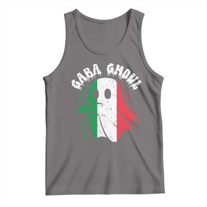 Gabagool Ghost Italian Tank Top Funny Halloween Costume Gaba Ghoul Pun TS10 Deep Heather Print Your Wear