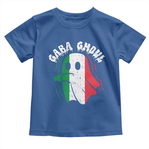 Gabagool Ghost Italian Toddler T Shirt Funny Halloween Costume Gaba Ghoul Pun TS10 Royal Blue Print Your Wear