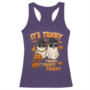 Funny Ghost Racerback Tank Top It's Tricky Tricky Tricky 90s Nostalgia Halloween Costume TS10 Purple Print Your Wear