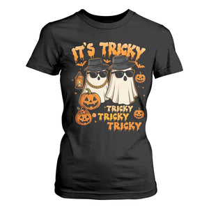 Funny Ghost T Shirt For Women It's Tricky Tricky Tricky 90s Nostalgia Halloween Costume TS10 Black Print Your Wear