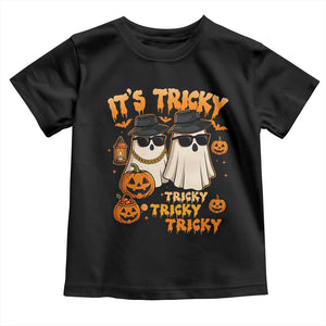 Funny Ghost Toddler T Shirt It's Tricky Tricky Tricky 90s Nostalgia Halloween Costume TS10 Black Print Your Wear