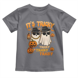 Funny Ghost Toddler T Shirt It's Tricky Tricky Tricky 90s Nostalgia Halloween Costume TS10 Charcoal Print Your Wear