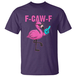 Funny F-Caw-F Flamingo T Shirt Adult Humor TS10 Purple Print Your Wear